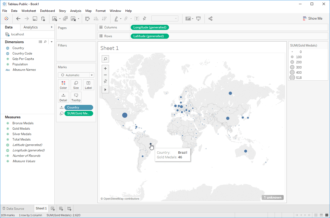 Tableau Web Data Connector Visualization