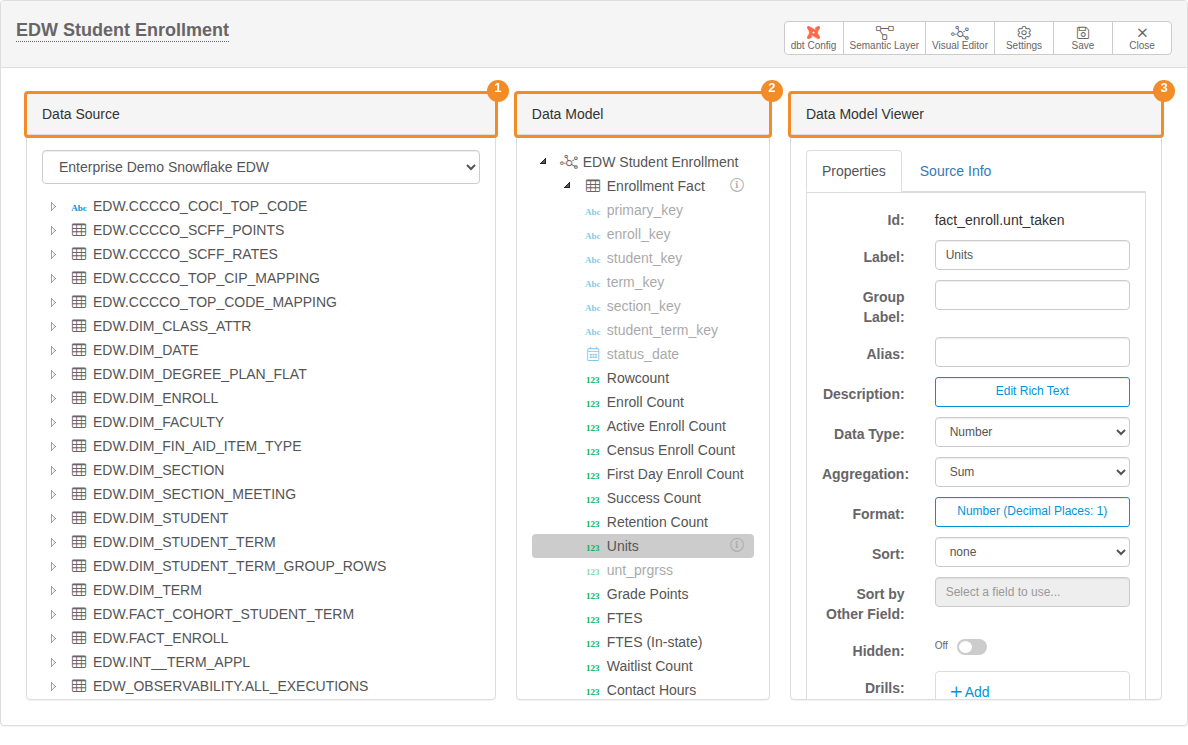 Data Model Editor