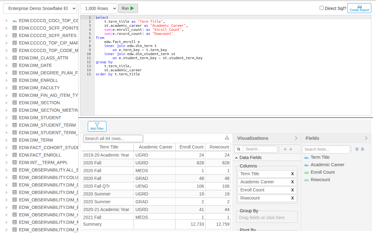 SQL Report